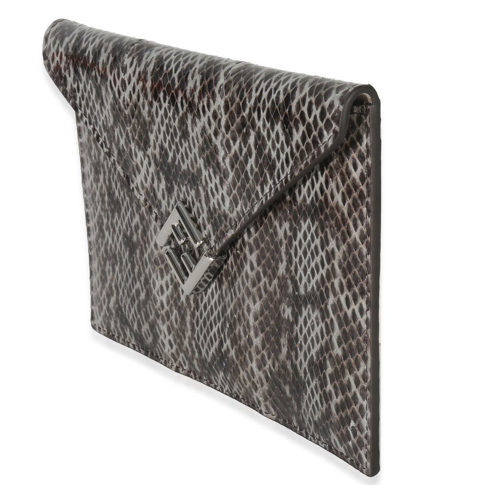 Fendi Multicolor Python FF Small Busta Pouch - image 4